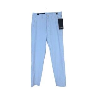 LULULEMON Commission Pants Slim Fit Woven Air Ventlight Mens 28X32 Blue Golf